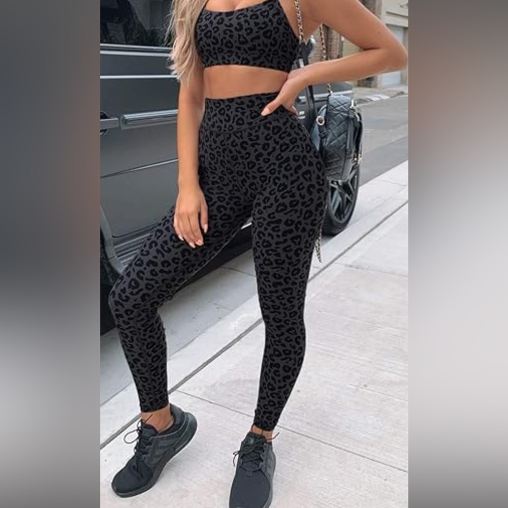 Athleta Leopard Leggings